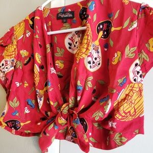 Trashy Diva crop vintage style bolero size 12